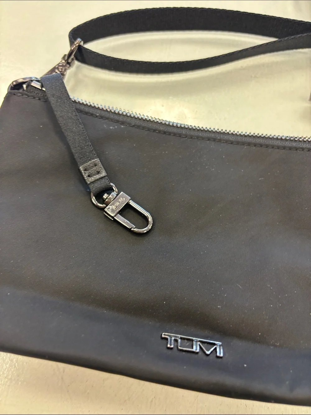 Tumi Adela Black Nylon Crossbody bag